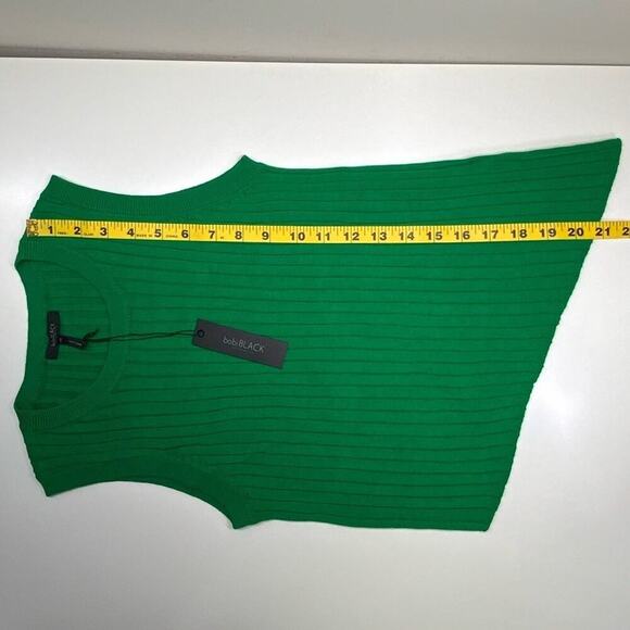 NWT | Bobi Black Los Angeles | Slanted Ribbed Tank Top | Green | XS - Picture 4 of 9